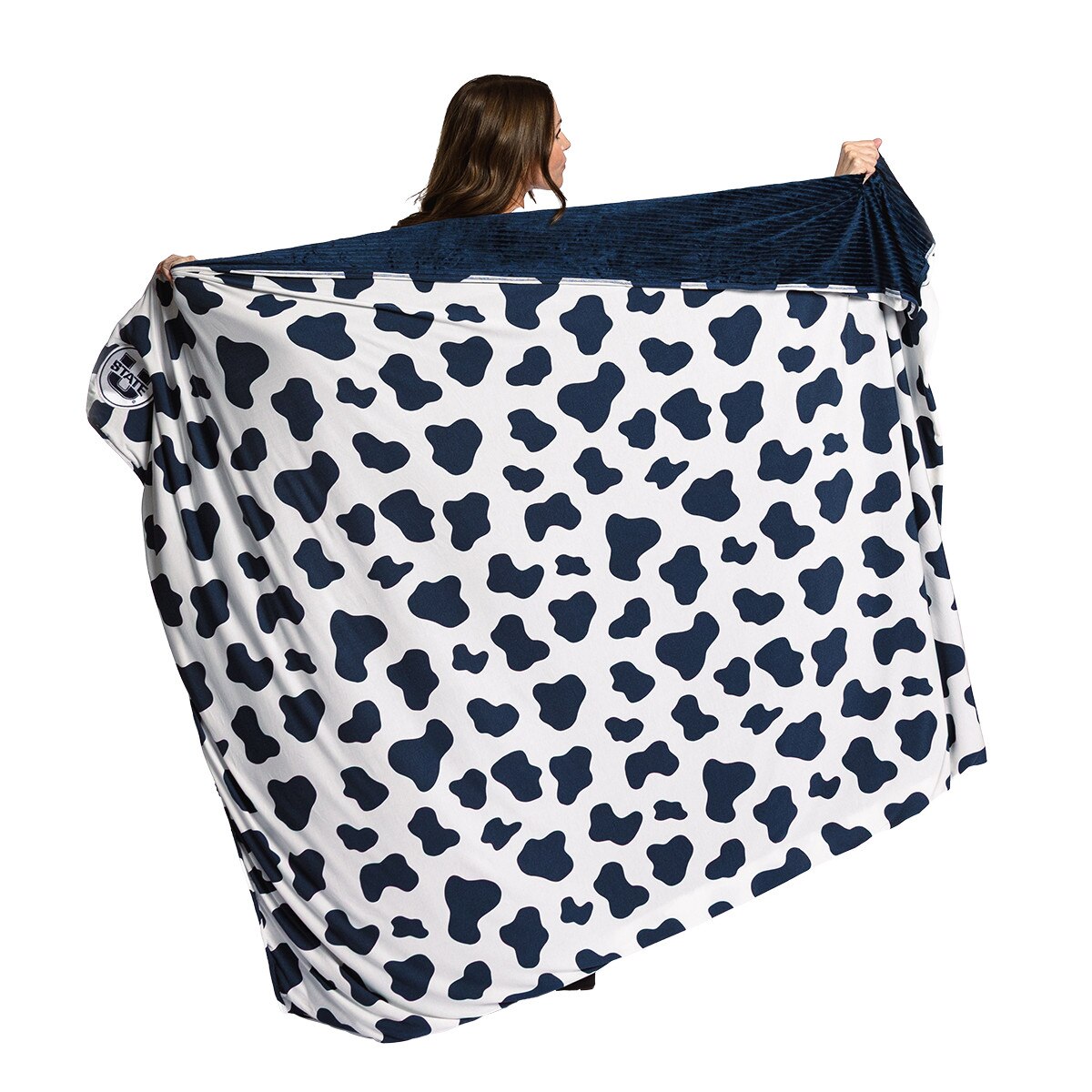 Beddy's on the go cow print blanket
